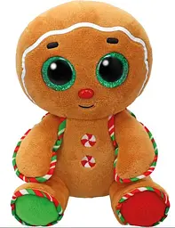 Дитяча м’яконабивна іграшка TY Cristmas Пряниковий Чоловічок 15 см (37380)