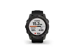 Смарт-годинник Garmin Fenix 7X Sapphire Solar Carbon Gray DLC Titanium with Black Band (010-02541-10/11) - мініатюра 6