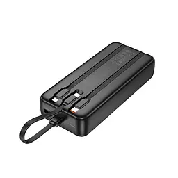 Зовнішній аккумулятор HOCO J132A Sabio 22.5W+PD20W fully compatible power bank with 3 cables(20000mAh) чорний - мініатюра 3