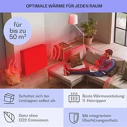 Масляний радіатор Klarstein Sanford Smart 2500 Вт (10041359) - мініатюра 3