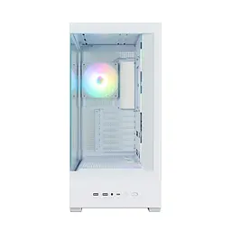 Zalman Корпус P40 DS без БЖ, 2xUSB3.0, 1x Type C, 3x120мм ARGB Reverse, 1x120мм ARGB, VGA 420мм, LCS ready, TG Side/Front Panel, Display, ATX, білий - мініатюра 9