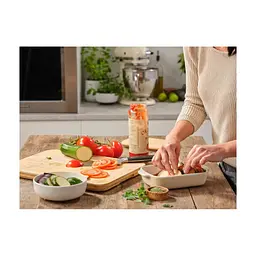Форма для випікання KitchenAid з кришкою керамогранітна 0,9 л Кремова (CC006105-001) - мініатюра 4