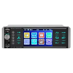 Автомобільна магнітола 1din Lesko 4168 AI mp3 мультимедійна з екраном Чорна - мініатюра 2