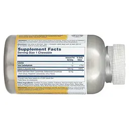 Вітамін С Vitamin C Chewables 500 mg 100 жувальних таблеток Вишня Solaray vit0006259 - мініатюра 2