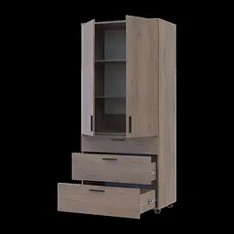 Шафа для одягу Doros Торн Кремона Канноло 2 ДСП/3Ш (полиці) 90х51.6х200 (44900430) - мініатюра 2