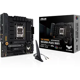 Материнська плата Asus TUF Gaming B650M-E WIFI sAM5 B650 4xDDR5 M.2 HDMI DP Wi-Fi BT mATX - мініатюра 9