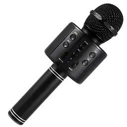 Караоке Мікрофон-колонка WS858 Black - мініатюра 2