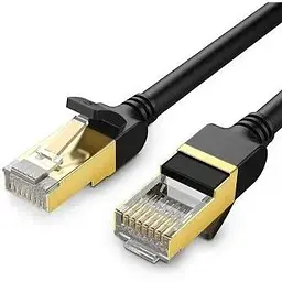 Патч-корд 10м, F/FTP cat 7 RJ-45 black Ugreen (U_11273)