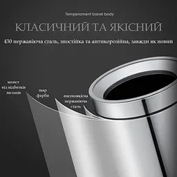 Відро для сміття кругле без кришки Jah із внутрішнім відром 10 л 25.3×25.3×33.4 см срібний металік (JAH353 silver) - мініатюра 5
