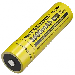 Акумулятор Li-Ion 18650 Nitecore NL1836 3.6V 3600mAh захищений (Жовтий)
