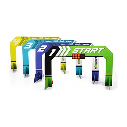 Ігровий набір Silverlit Build 2 Drive Duo Pack Race Set, РК, 2,4 GHz (ГГц), жовта та синя (20705) - мініатюра 6