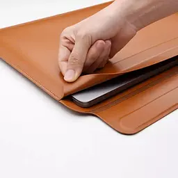 Чохол із підставкою SKIN PRO Portable Stand Sleeve 13.3" Коричневий Wiwu teh0029721 - мініатюра 2