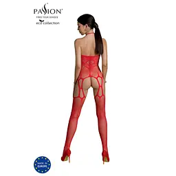 Еластичний бодістокінг Passion Eco BS002, S-L (червоний) - мініатюра 2