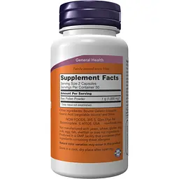 Бджолиний пилок Now Foods Bee Pollen 500 мг 100 капсул - мініатюра 2