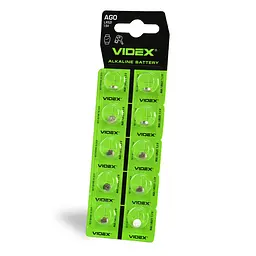 Батарейка годинникова Videx AG 0/LR521 BLISTER CARD 10 шт VIDEX (23264-000)