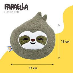 Подушка-грілка Papaella Лінивець з насінням льону 18х17 см бежевий (8-33270 беж) - мініатюра 6