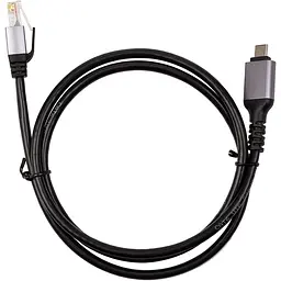 Кабель PowerPlant USB Type-C - RJ45, 1 м