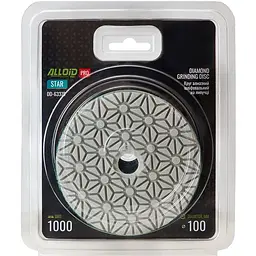 Круг алмазний Alloid Building Tools Star шліфувальний на липучці 100 мм зерно 1000 (DD-63375) - мініатюра 4