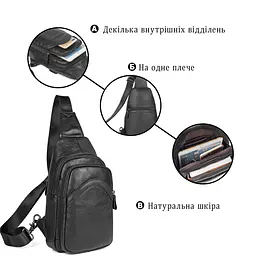 Сумка чоловіча Vintage14477 Vintage чорна - мініатюра 8
