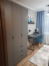 Шафа розпашна для одягу Doros Гелар Графіт 3 ДСП 116,2х49,5х203,4 (80737074) - мініатюра 8