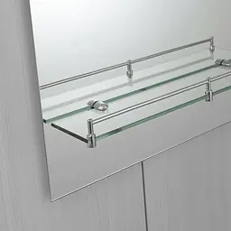 Дзеркало настінне Zerix Laguna MRZ03-500x700x110 прямокутне з дугоподібним верхом та полицею ZX5622 - мініатюра 5