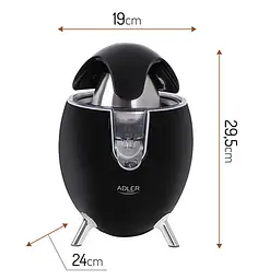 Соковитискач для цитрусових Adler AD 4013 black - мініатюра 5