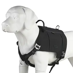 Шлейка для собак Truelove TLB2251 світловідбивна, з водонепроникної тканини Cordura, регульована Чорний, L - мініатюра 4
