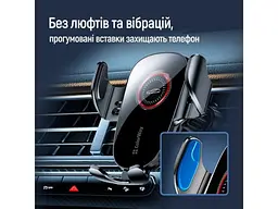 Автомобільний тримач для смартфона ColorWay ClampSnap Holder Black (CW-CHMH19-BK) - мініатюра 6