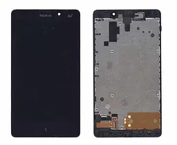 Матриця з тачскріном модуль для Nokia XL Dual sim RM-1030 із рамкою чорний
