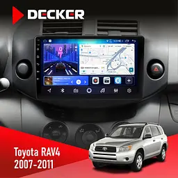 Штатна магнітола Toyota RAV4 2007-2011 Decker D9-006 4x64, 4G Decker (НФ-00003891)
