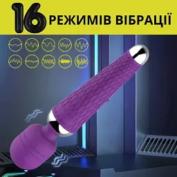 Вібратор-масажер I'MCUM Yoga Wand Фіолетовий (IM-ZDB008) - мініатюра 3