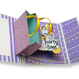 Набір для створення pop-up листівки "Party Girl" Fabrika Decoru FDGCK-052, 14 x 16 см - мініатюра 2