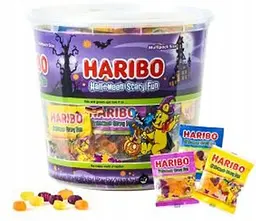 Упаковка желейних цукерок Haribo Halloween Scary Fun 66 шт, 800г - мініатюра 4