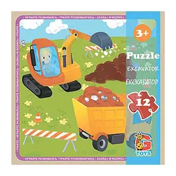 Пазли дитячі картонні G-Toys Транспорт 12 елементів (IP-177-P-744)