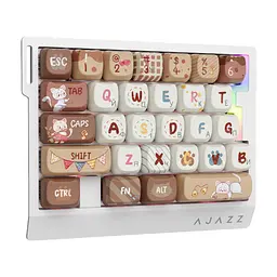 Клавіатура Ajazz AK029 Meow Magnetic Switch USB UA Beige (AK029-M-Y) - мініатюра 4