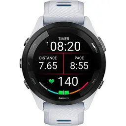 Смарт-годинник Garmin Forerunner 265 Black Bezel with Whitestone Case and Whitestone/Tidal Blue Silicone Band (010-02810-01) [89366] - мініатюра 2