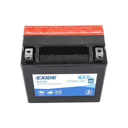 Акумулятор автомобільний EXIDE AGM 12Ah (+/-) (200EN) (ETX14-BS) - мініатюра 2