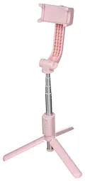 Монопод-трипод Baseus Lovely Uniaxial Bluetooth Folding Stand Selfie Stabilizer Pink - мініатюра 6