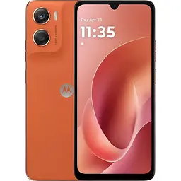Смартфон Motorola G06 4/128Gb Arabesque (Orange) (PBA20019RS)
