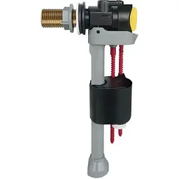 Арматура наповнювальна Koer KT-0107-1/2" з боковим підведенням та латунним різьбленням 1/2" KR5831, Білий