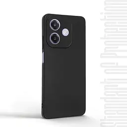 Чехол-накладка для смартфона OPPO A3x 4G/A3 4G/A40m 4G, противоударный, силиконовый, термополиуретановый (ТПУ), с защитой камеры и корпуса, черный, защита всего корпуса, ArmorStandart (ARM80882) - мініатюра 2