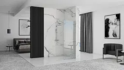 Душова стінка Rea Cortis 120 хром REA-K7211 - мініатюра 5