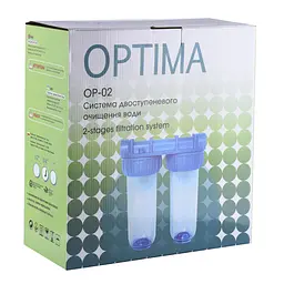 Система 2-х ступеневого очищення Optima OP-02, 1/2″ (000017190) - мініатюра 3