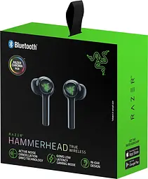 Навушники бездротові Razer hammerhead True Wireless 2021 (RZ12-03820100-R3G1) ігрові - мініатюра 5