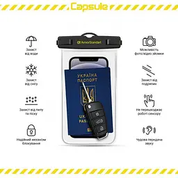 Водонепроникний чохол Armorstandart Capsule Waterproof Case ARM59233 (Black) [72422] - мініатюра 6