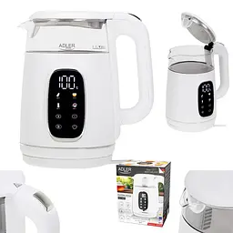 Електрочайник Adler AD 1305 white/silver - мініатюра 10