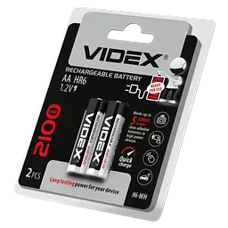 Акумулятори Videx HR6 AA 2100mAh double blister 2 шт. (HR6/2100/2DB)