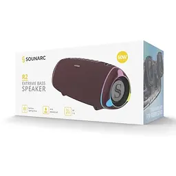 Портативна акустика Sounarc R260W до 12 год бездротова червона - мініатюра 4