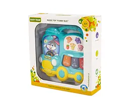 Музична іграшка Baby Team Веселий автобус блакитний (8633_голубой) - мініатюра 5