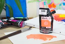 Акрилова фарба Sennelier Abstract, 120 мл, Флуоресцентний помаранчевий (Fluo Orange) - мініатюра 3